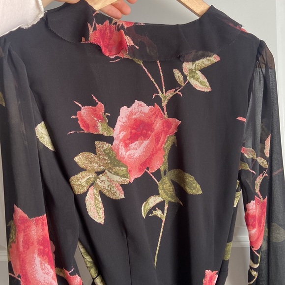 Wilfred watercolour rose wrap dress - Picture 6 of 6